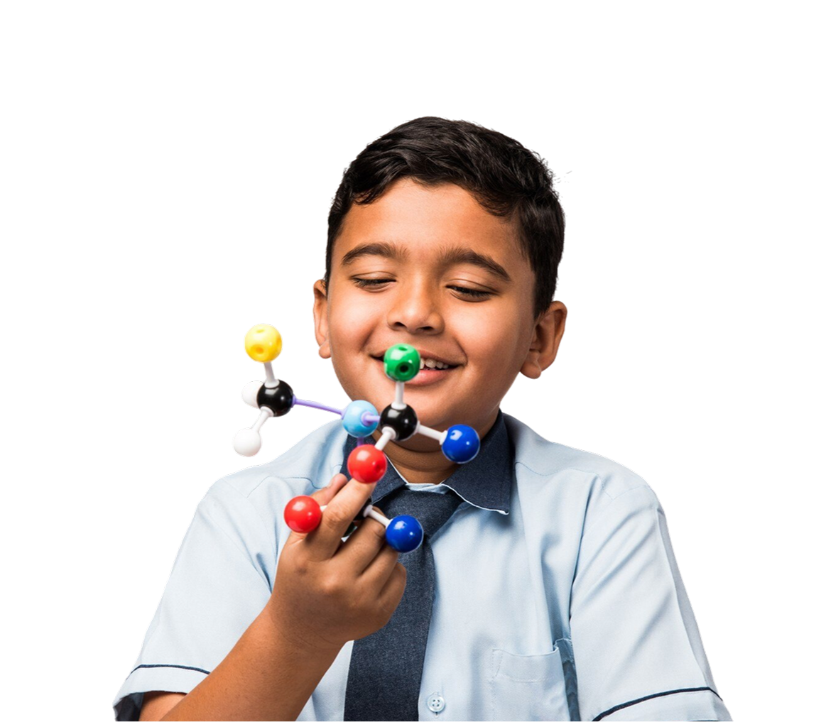 Student with toy